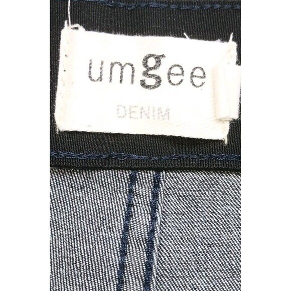 Umgee Boho High Rise Flare Jeans Size 5 Fringe Hem 70s Bell Bottom Stretch Black - Picture 3 of 8